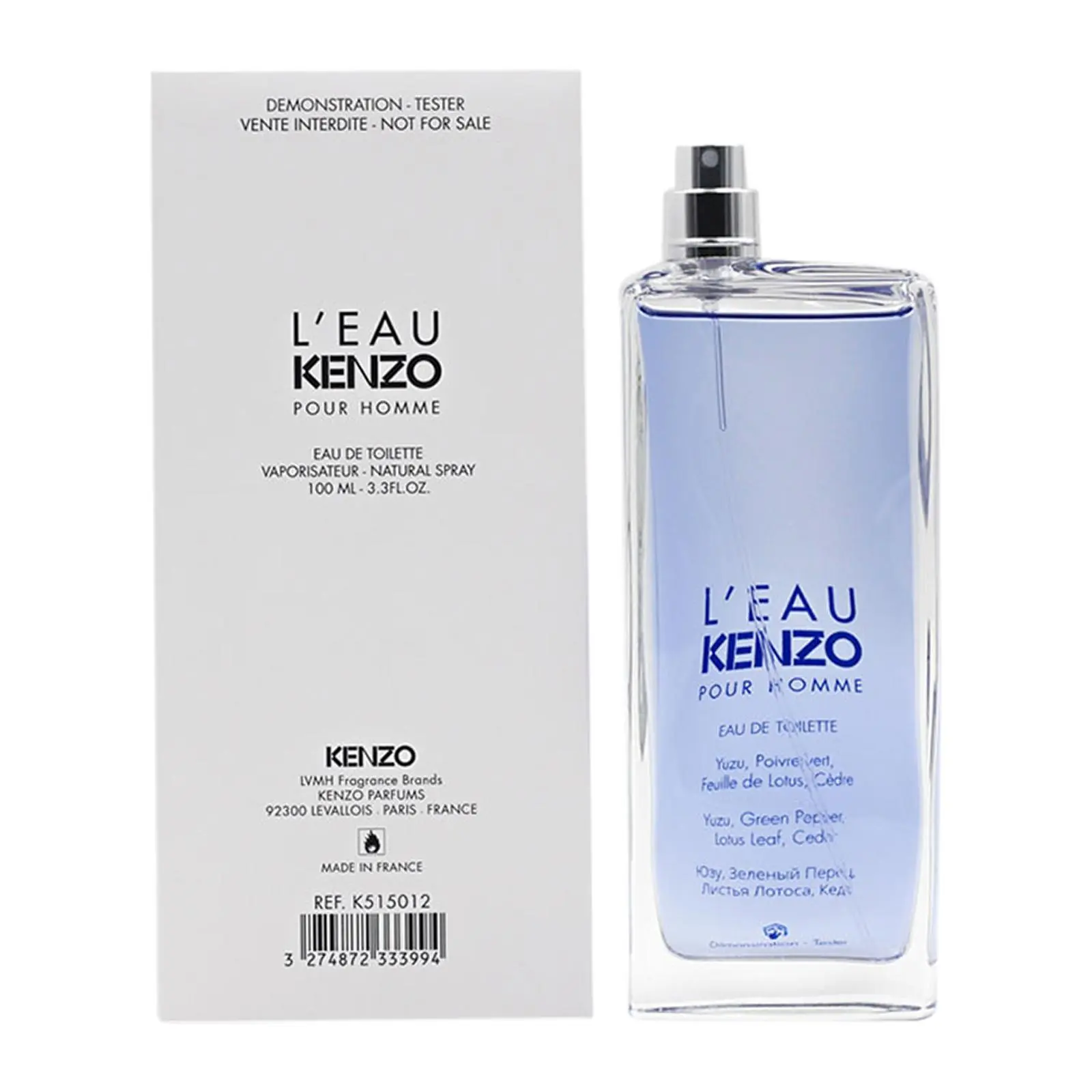 Kenzo L'Eau Kenzo pour Homme Eau de Toilette Apa de toaletă - Tester