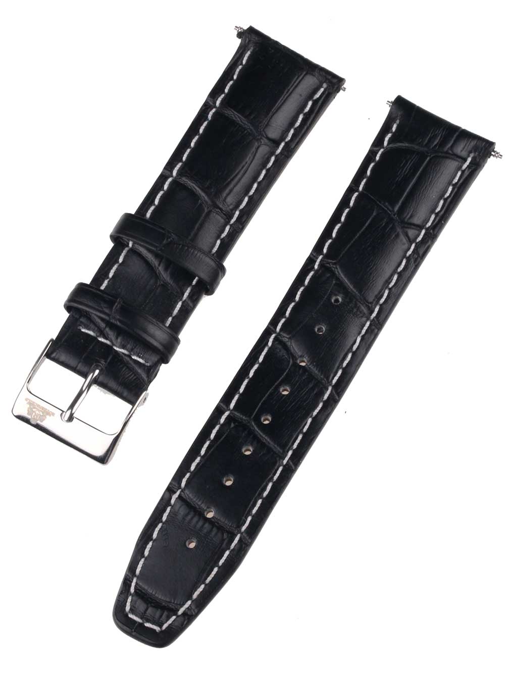 Rothenschild mid-17756 Universal Strap 22mm Black, Silver buckle