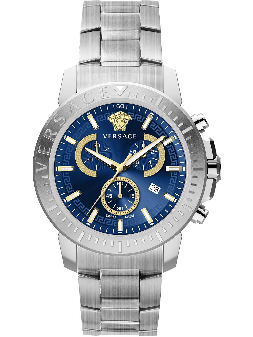 Versace VE2E00721 New Chronograph Mens Watch 45mm 5ATM