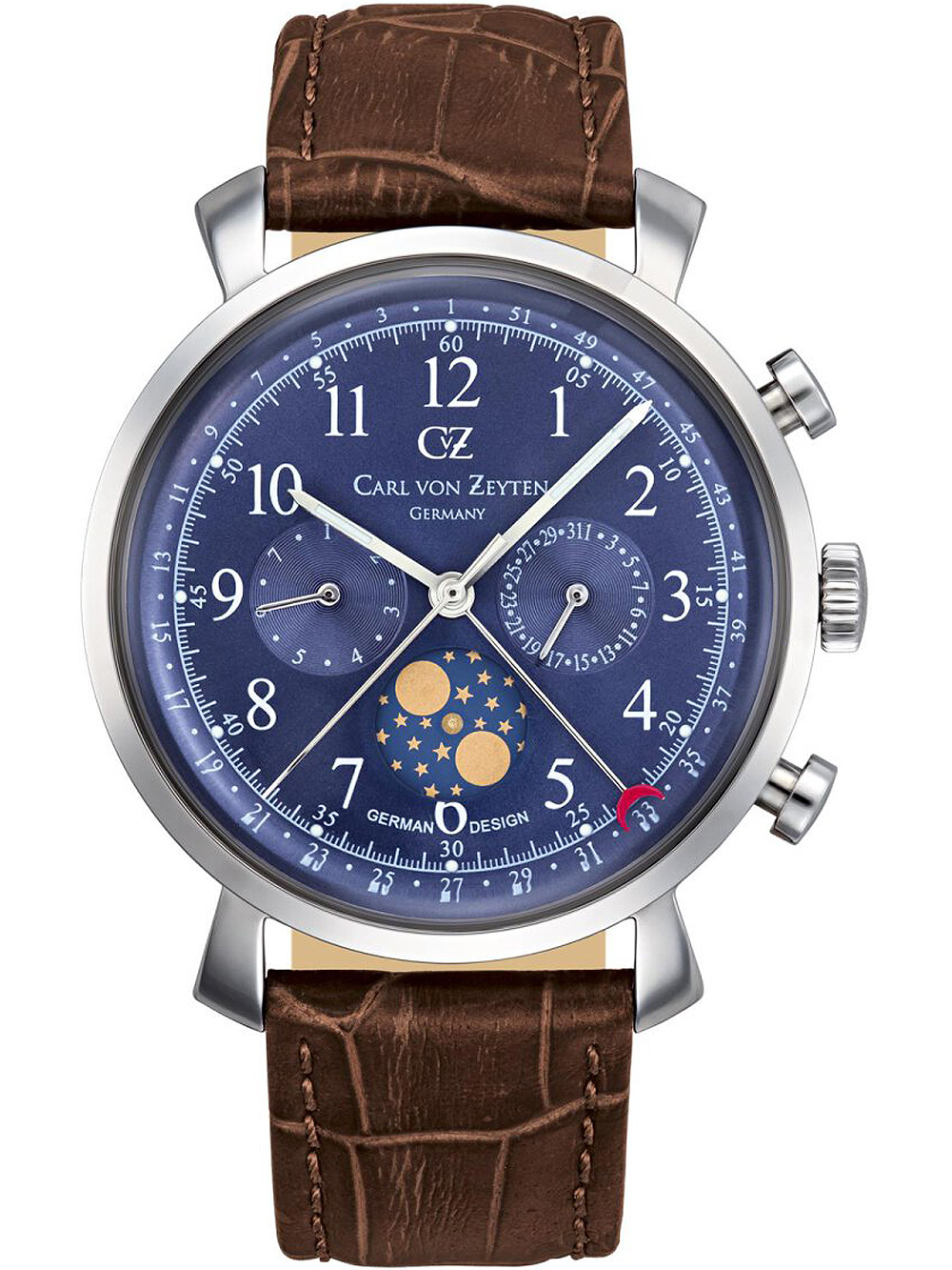 Carl von Zeyten CVZ0015BL Urach Moonphase 40mm 5ATM