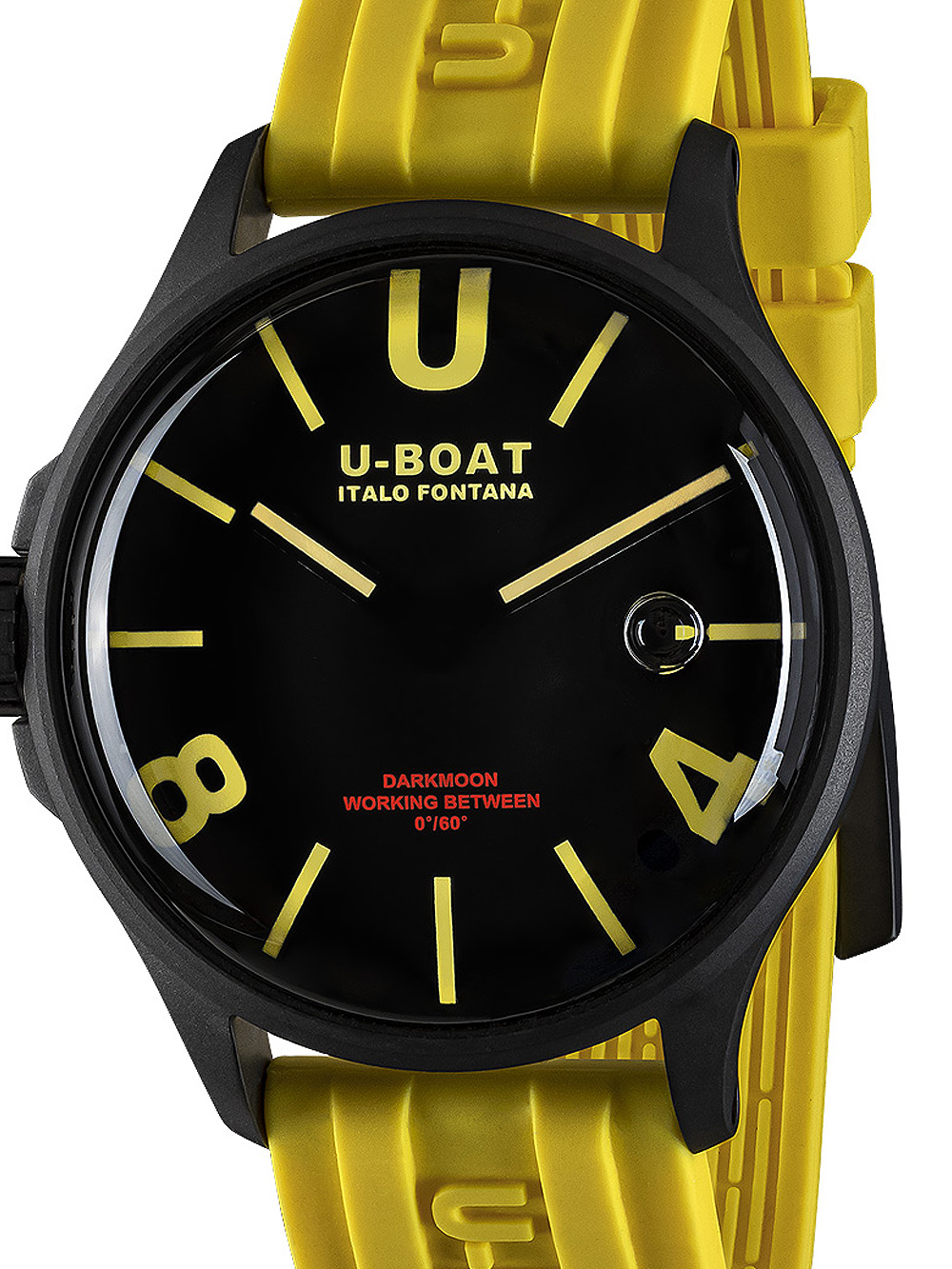 U-Boat 9522 Darkmoon Yellow IPB Mens Watch 44mm 5ATM