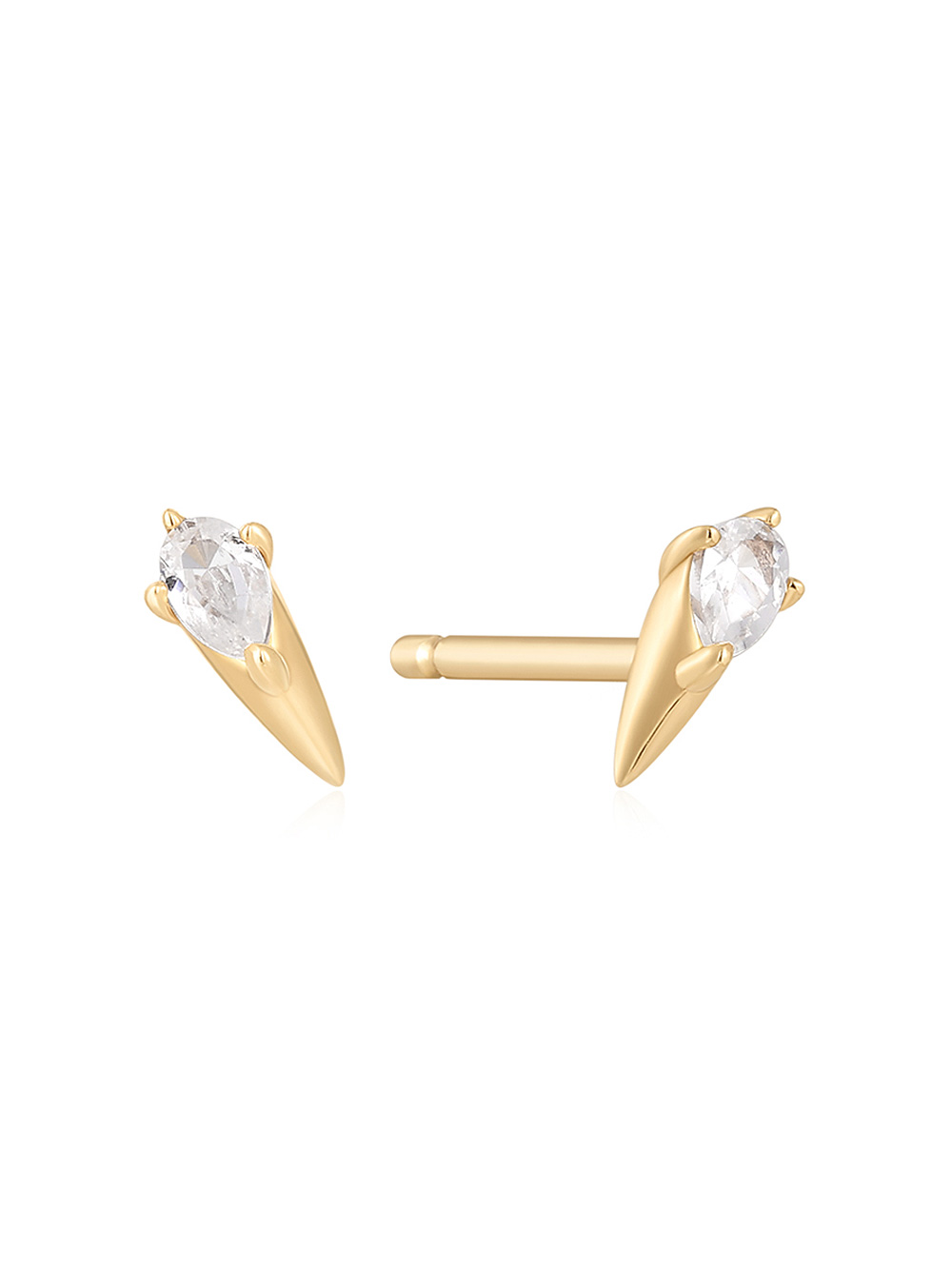 ANIA HAIE Earring Afterglow Gold 14K with white sapphire EAU007-03YG