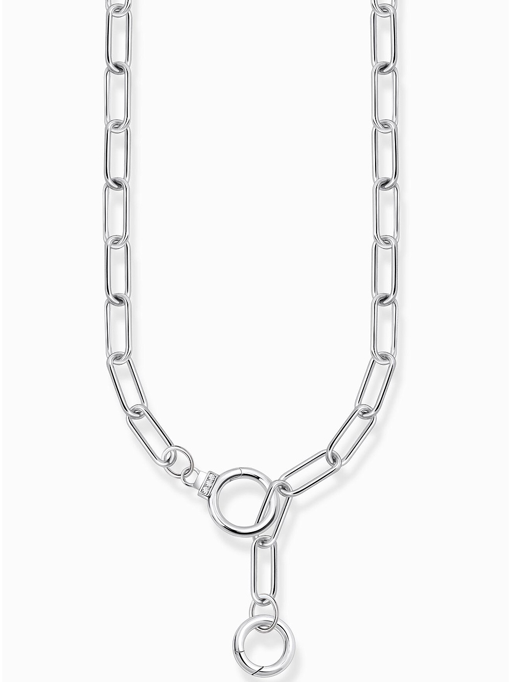 Thomas Sabo KE2192-051-14 Ladies link necklace with two ring clasps, adjustable