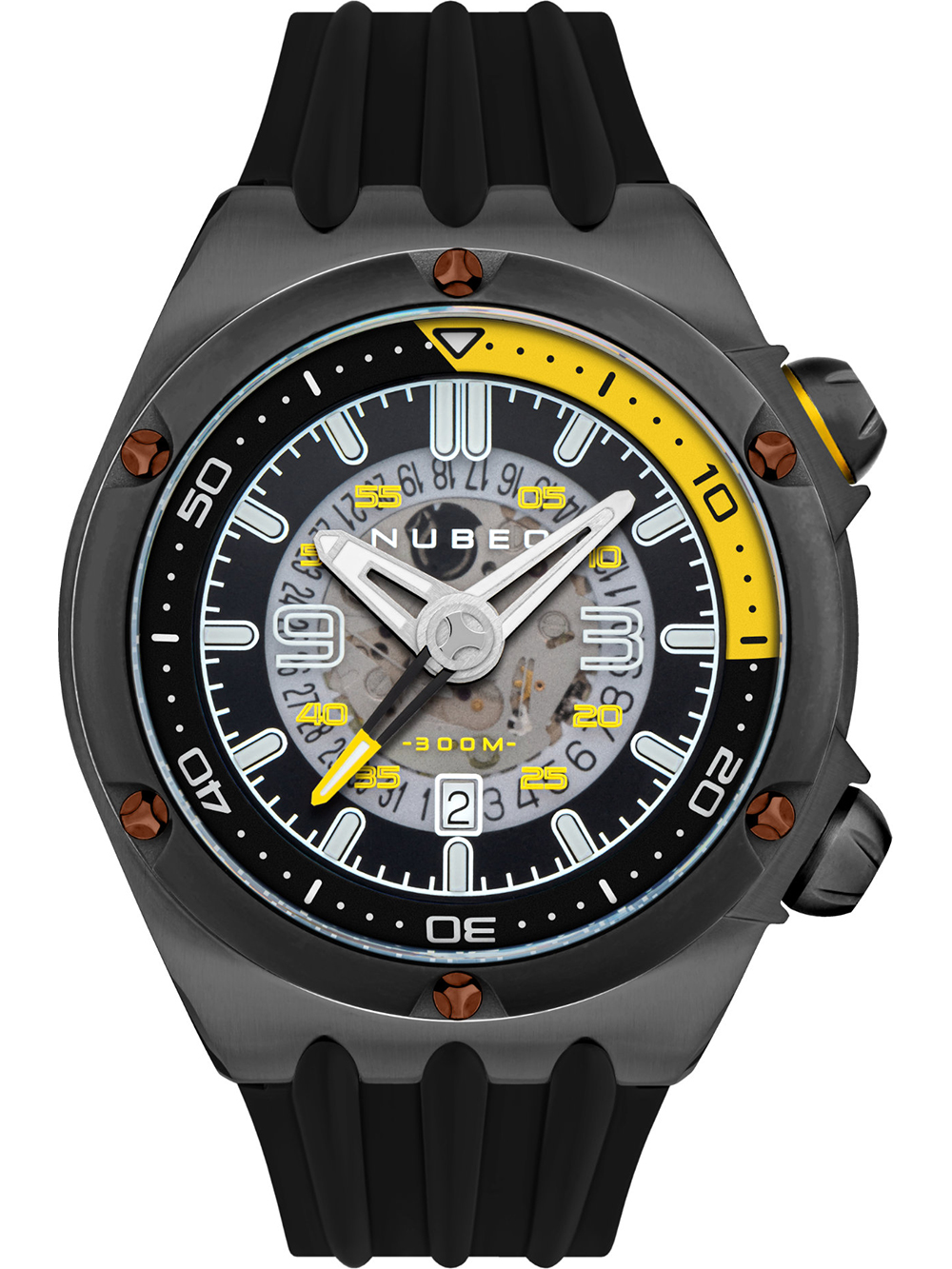 Nubeo NB-6037-0D Mens Watch Nereus Compressor Autom. 50mm 30ATM