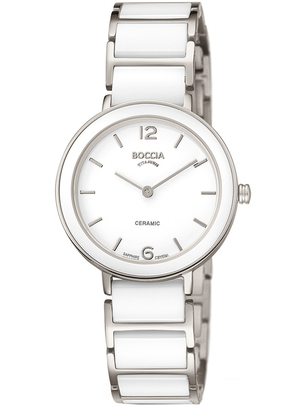 Boccia 3311-01 ladies watch ceramic titanium 32mm 5ATM