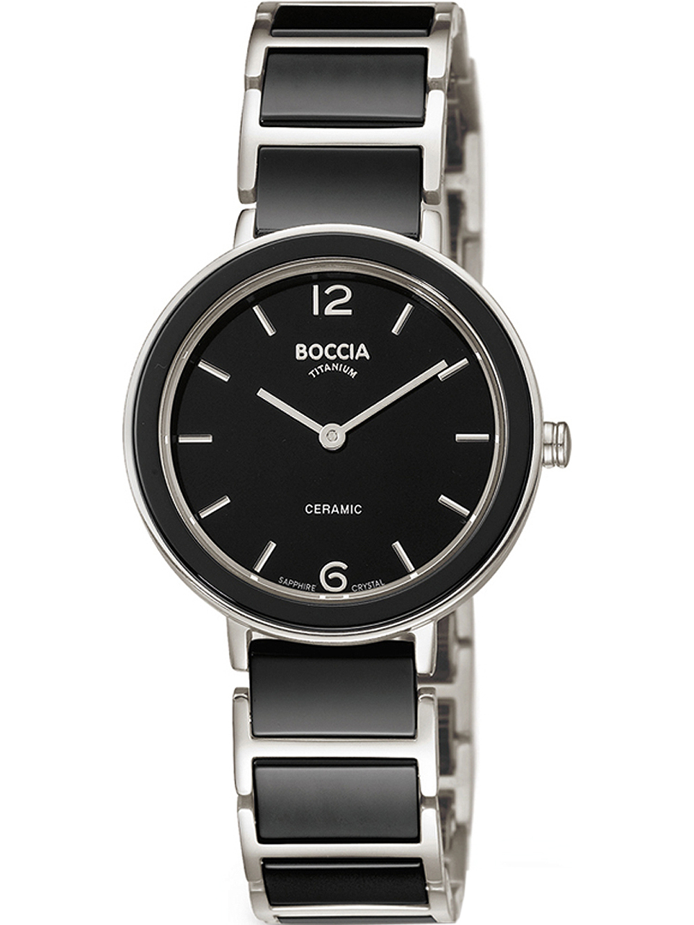 Boccia 3311-02 ladies watch ceramic titanium 32mm 5ATM