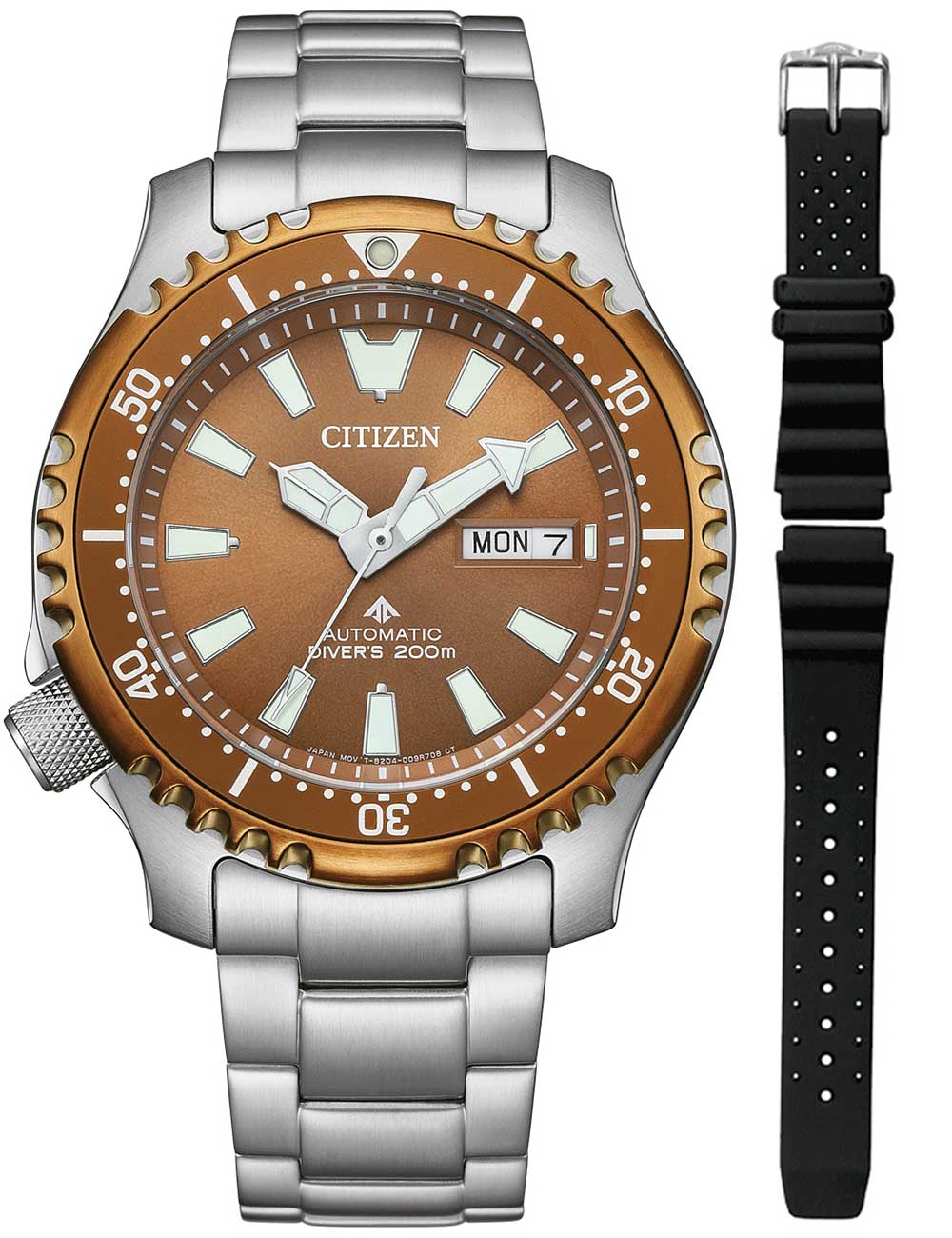 Citizen NY0164-65XE Mens Watch Promaster Marine Fugo Day-Date Automatic 42mm 20ATM 