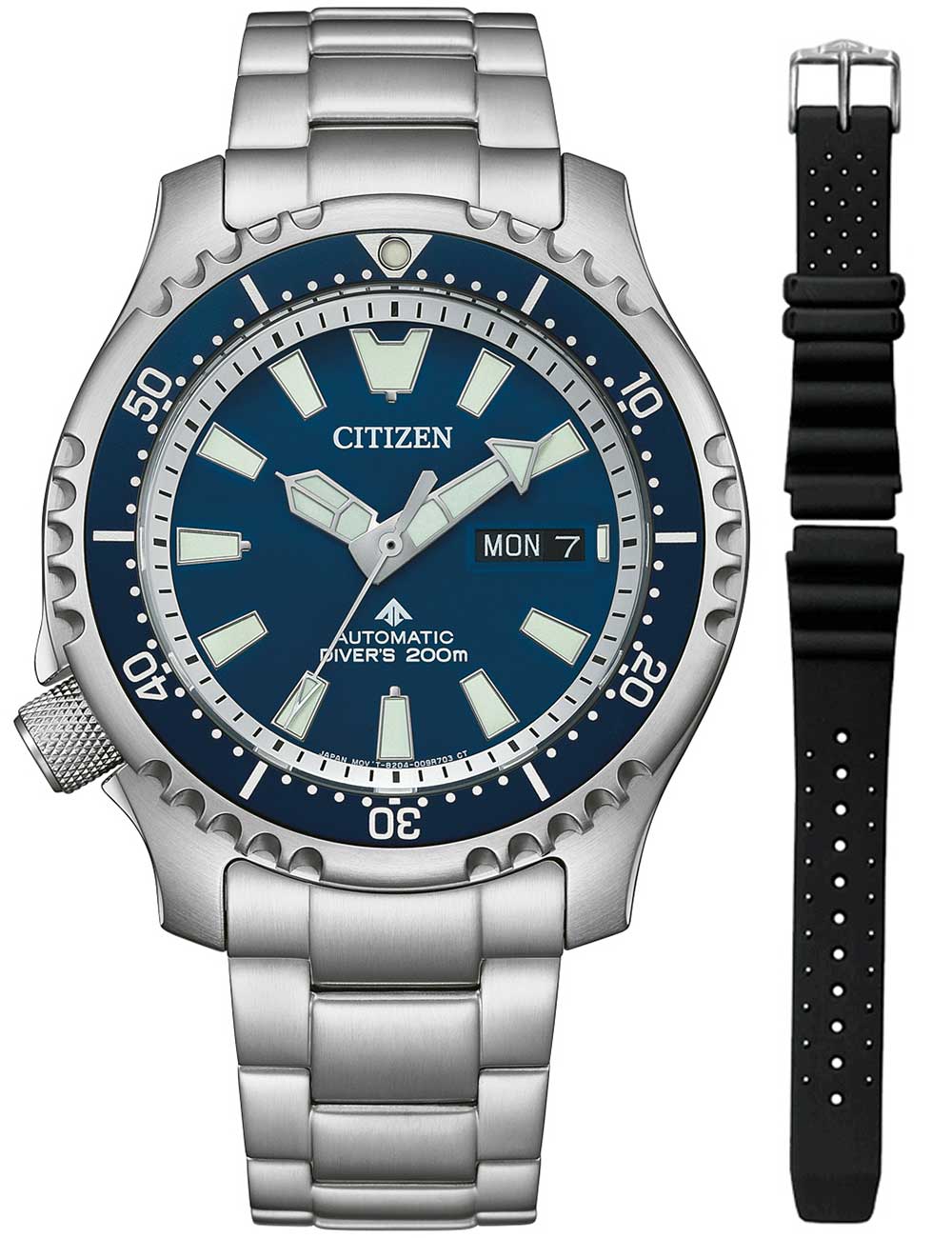 Citizen NY0161-63LE Mens Watch Promaster Marine Fugo Day-Date Automatic 42mm 20ATM 