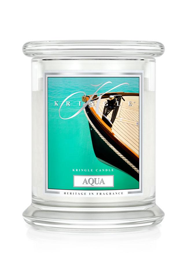 Kringle Candle Lumanare parfumata Aqua medie 2 fitil (411 g)