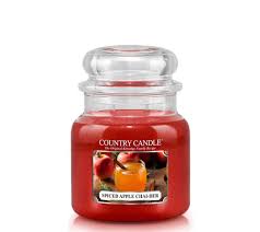 Lumanare Country Candle Spiced Apple Chai-der lumanare parfumata medie 2 fitil (453 g)