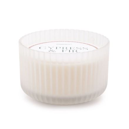 Lumânare parfumată de chiparos și brad Paddywax în cupă „Mercury” White Frost (15 oz / 425 g)