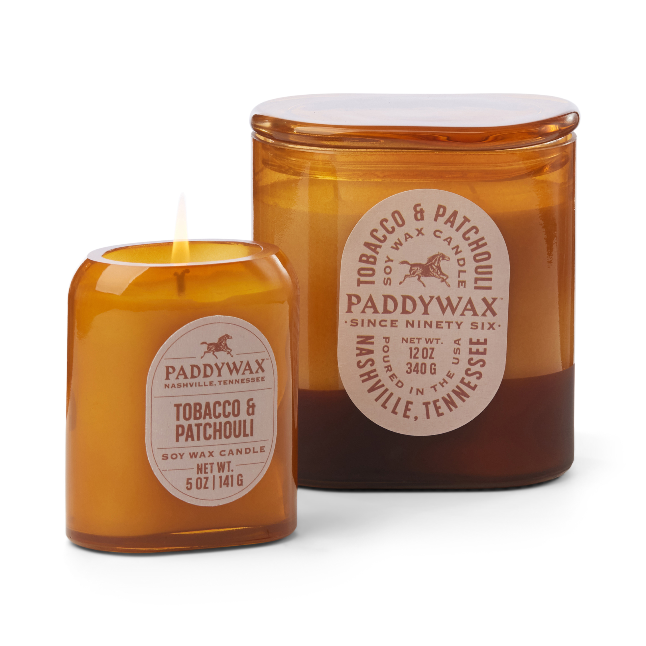 Lumânare parfumată Paddywax Vista Tutun și Patchouli 5 oz/142g