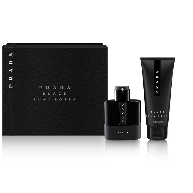 Prada Luna Rossa Black Set cadou, Apă de parfum 50ml + Gel de dus 100ml